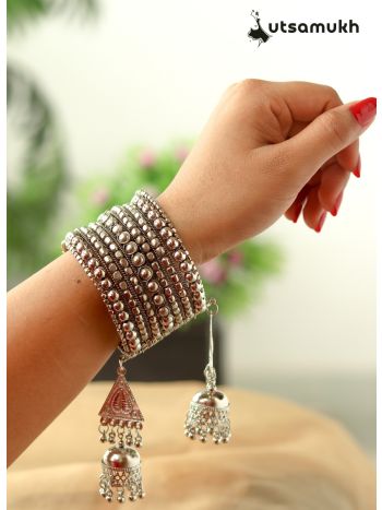 German Silver Tassels Bracelet